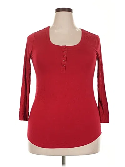 Pre-owned Soma 3/4 Sleeve T-shirt In Red