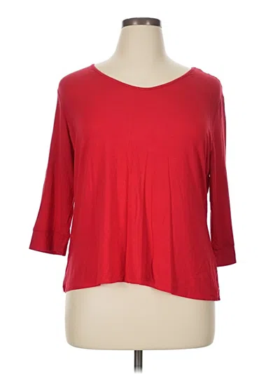 Pre-owned Soma 3/4 Sleeve T-shirt In Red
