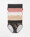 Soma 5-pack Women's Embraceable High-leg Panty With Lace Size 2xl |