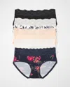 Soma 5-pack Women's Embraceable Hipster Panty With Crochet Lace Size Large |