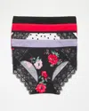 Soma 5-pack Women's Embraceable Hipster Panty With Lace Size Xs |  In Merry Dot Multipack