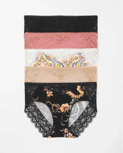 Soma 5-pack Women's Embraceable Lace Hipster Size Medium |