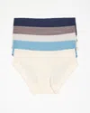 Soma 5-pack Women's Enbliss Soft Stretch Hipster Panty In Navy Blue Size Xs |