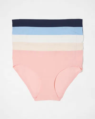 Soma 5-pack Women's Enbliss Soft Stretch Hipster Panty Size Small |  In Paloma Glow Multipack