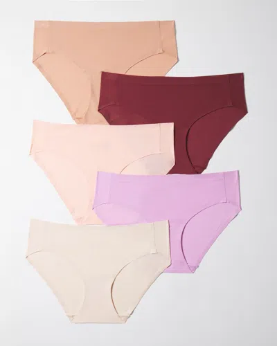 Soma 5-pack Women's Enbliss Soft Stretch Hipster Panty Size Xl |  In Meta Mauve Multi-pack