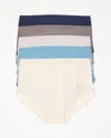 Soma 5-pack Women's Enbliss Soft Stretch Modern Brief Panty In Navy Blue Size Medium |