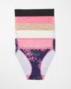 Soma 5-pack Women's No Show High-leg Brief Panty With Lace Size Small |  Vanishing Edge Panties