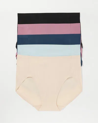 Soma 5-pack Women's Enbliss Soft Stretch Modern Brief Panty Size Xs |  In Evening Sky Multi Pack