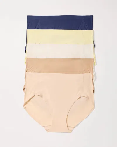 Soma 5-pack Women's Enbliss Soft Stretch Modern Brief Panty Size Xs |  In Yellow Aura Multipack