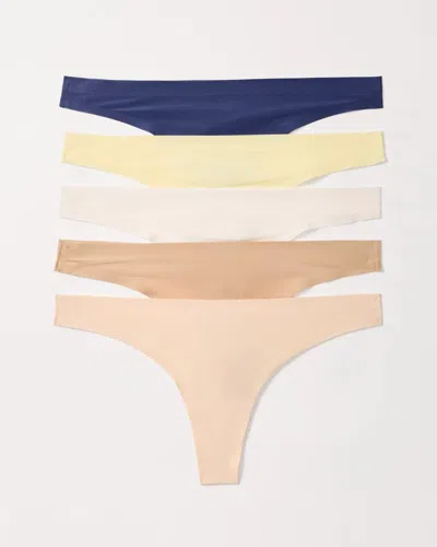 Soma 5-pack Women's Enbliss Soft Stretch Thong Panty Size Xs |  In Yellow Aura Multipack