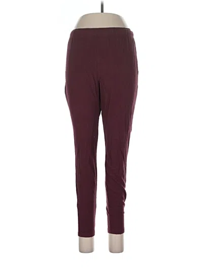 Pre-owned Soma Active Pants In Burgundy
