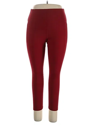 Pre-owned Soma Active Pants In Burgundy