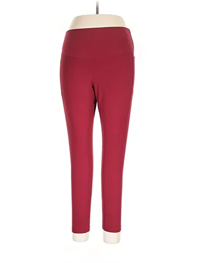 Pre-owned Soma Active Pants In Burgundy