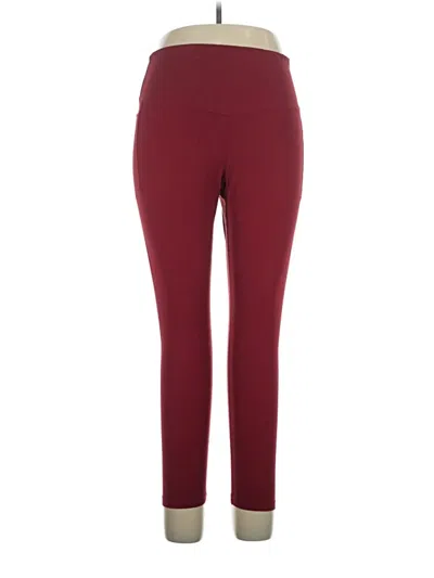 Pre-owned Soma Active Pants In Burgundy