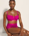 Soma Balconette Unlined Bra With Lace In Pink Size 42d In Pink Cosmo