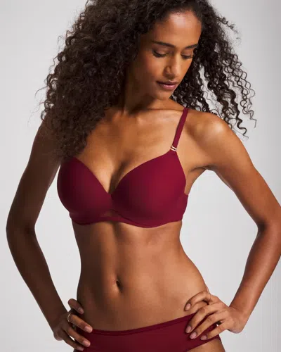 Soma Bodify Perfect Coverage T-shirt Bra In Red Size 32c |  Women's Bras In Burgundy