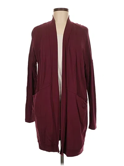 Pre-owned Soma Cardigan Sweater In Burgundy