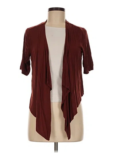 Pre-owned Soma Cardigan Sweater In Burgundy