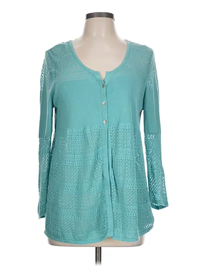 Pre-owned Soma Cardigan Sweater In Teal