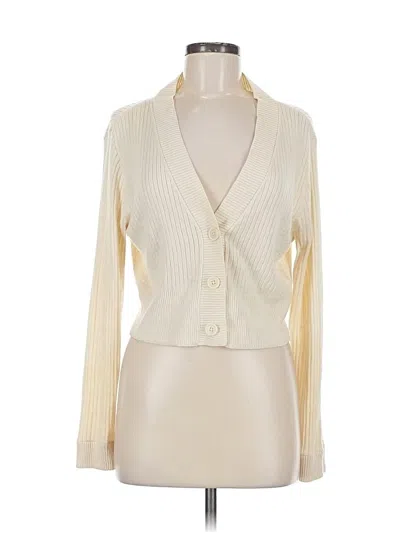 Pre-owned Soma Cardigan Sweater In White