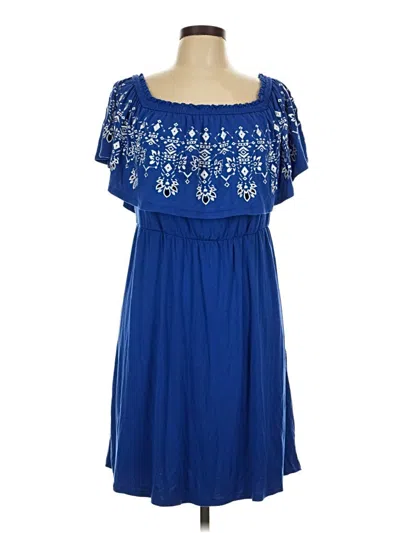 Pre-owned Soma Casual Dress In Blue
