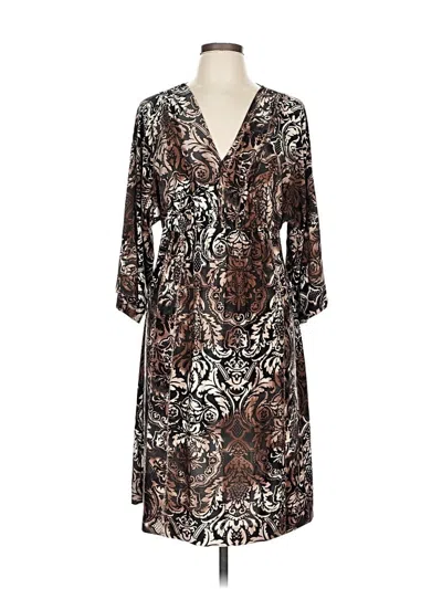 Pre-owned Soma Casual Dress In Brown