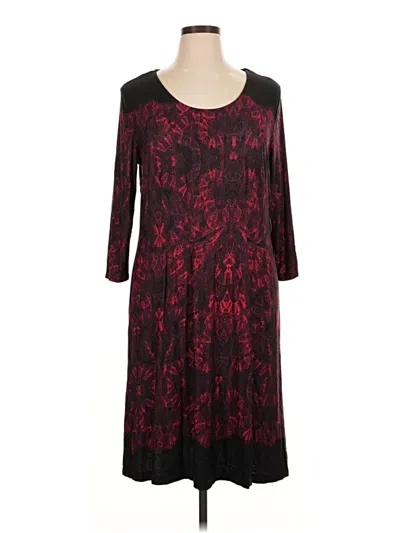 Pre-owned Soma Casual Dress In Burgundy