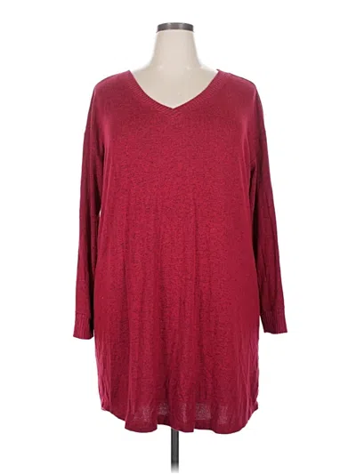 Pre-owned Soma Casual Dress In Burgundy