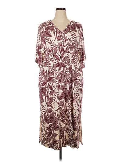 Pre-owned Soma Casual Dress In Burgundy