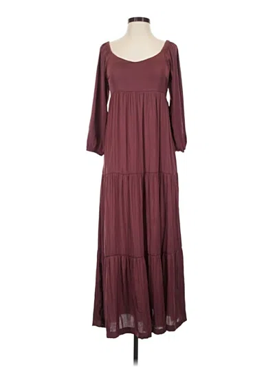 Pre-owned Soma Casual Dress In Burgundy