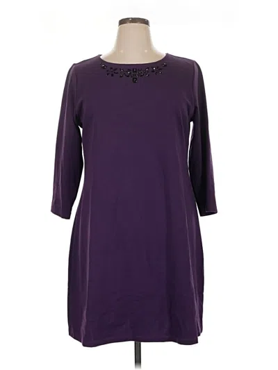 Pre-owned Soma Casual Dress In Purple