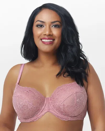 Soma Curvy Couture Beautiful Bliss Lace Unlined Bra In Pink Size 46c |  Women's Bras In Blush Pink