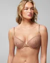 Soma Embraceable Push-up Front Close Bra With Lace In Warm Nude Size 40c |  Women's Bras