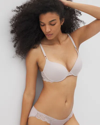 Soma Embraceable Push-up Plunge Bra With Lace In Gray Size 42c |  Women's Bras
