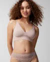 Soma Embraceable Wireless Unlined Bra In Light Pink Nude