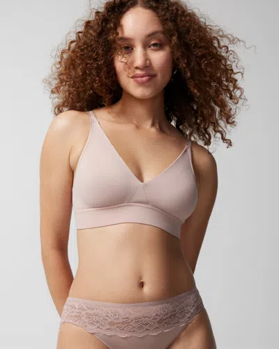 Soma Embraceable Wireless Unlined Bra In Light Pink Nude