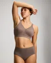 Soma Embraceable Full Coverage Wireless Unlined Bra In Brown