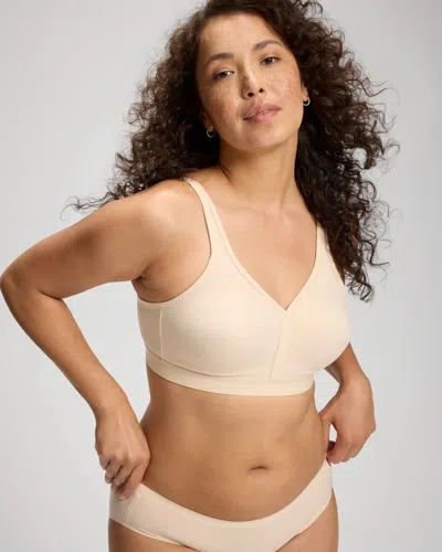 Soma Embraceable Wireless Unlined Full Coverage Bra In Light Nude Size 32dd |  Women's Bras