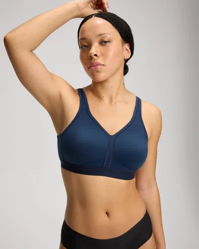 Soma Embraceable Wireless Unlined Full Coverage Bra In Navy Blue Size 34d |  Women's Bras In Nightfall Navy
