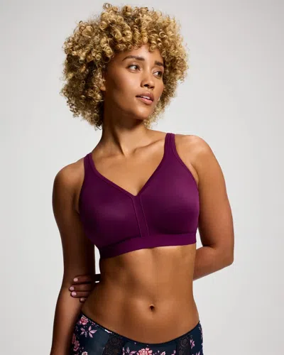 Soma Embraceable Wireless Unlined Full Coverage Bra In Purple Size 34d |  Women's Bras In Wicked Plum