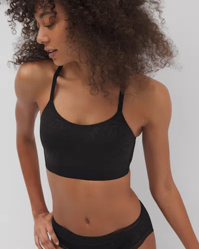Soma Enbliss Lace Adjustable Bralette In Black Size Large |  Women's Bras