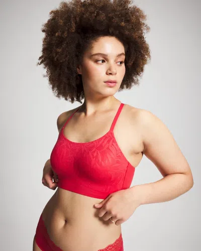 Soma Enbliss Lace Adjustable Bralette In Red Size Xs |  Women's Bras In Hearts Desire