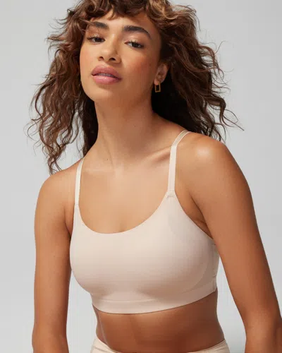 Soma Enbliss Luxe Adjustable Bralette In Light Nude