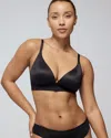 Soma Enbliss Luxe Plunge Bralette In Black