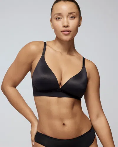 Soma Enbliss Luxe Plunge Bralette In Black