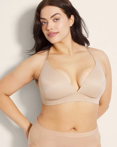 Soma Enbliss Luxe Plunge Bralette In Nude Size 2xl |  Women's Bras
