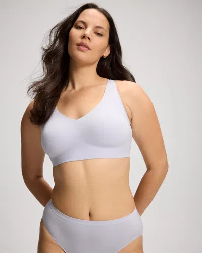 Soma Enbliss Racerback Bralette In Blue Size Small |  Women's Bras In Morning Light