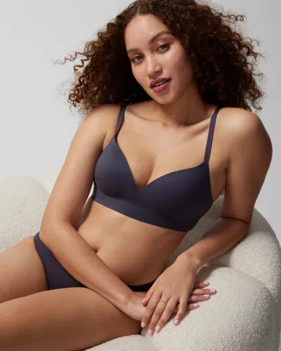Soma Enbliss Wireless Bra In Gray Size 34a |  Women's Bras In Gray Ink