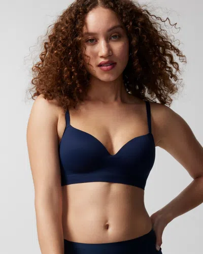 Soma Enbliss Wireless Bra In Nightfall Navy Blue