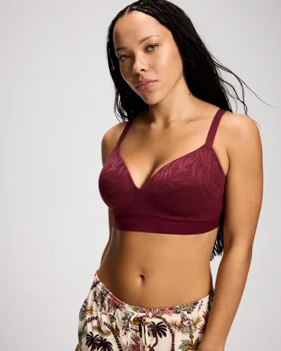 Soma Enbliss Wireless Bra With Lace In Velvet Plum Size 32a |  Women's Bras
